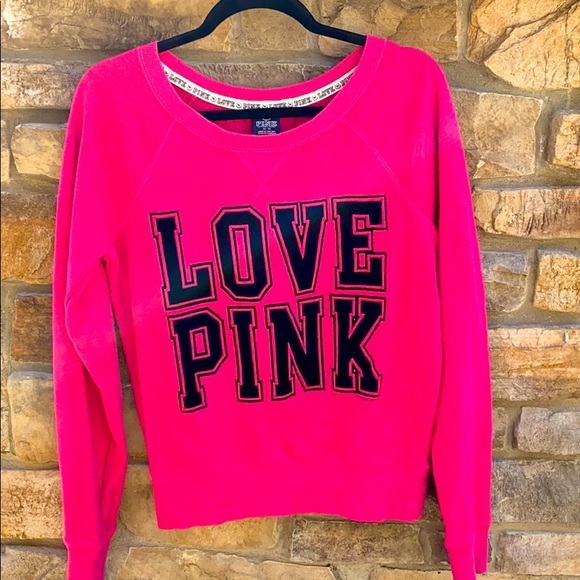 Victoria Secret PINK 🌺 Sweatshirt Sz M - Picture 1 of 5